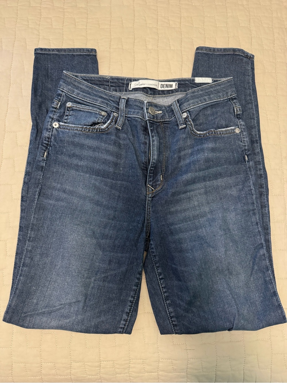 Lovers + Friends Slim Indigo Denim Jeans